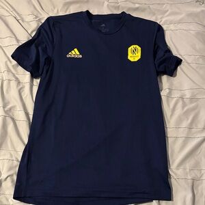 Adidas Dark Blue Jersey with Yellow Accents Nashville Soccer Club